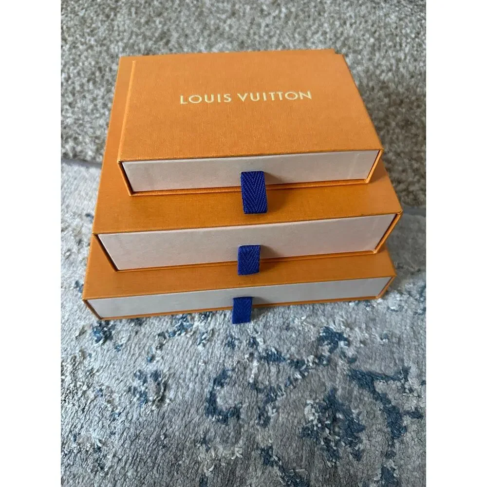 Three (3) AUTHENTIC LOUIS VUITTON Boxes / Storage Compartments with Dust Bags